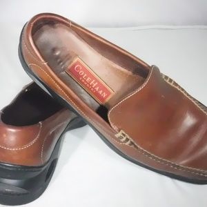 Cole Haan Country Air Nike Brown Leather Loafers